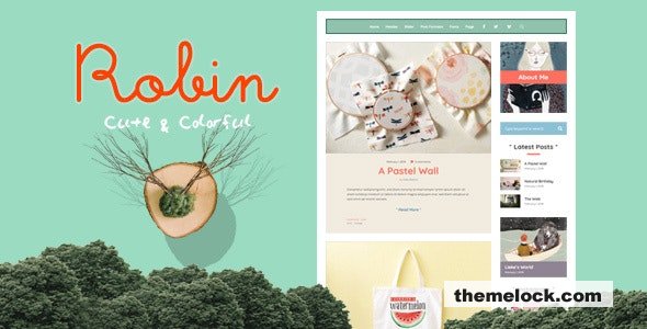 Robin v7.0.14 – Cute & Colorful Blog Theme