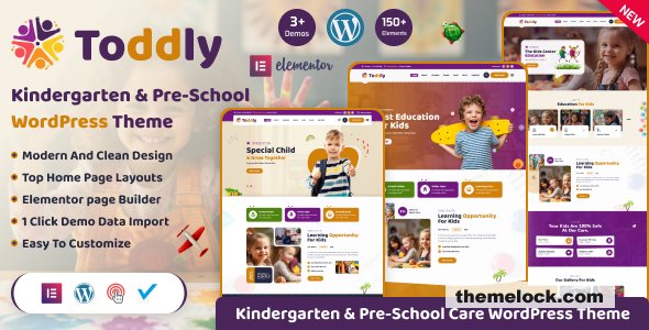 Toddly v1.2.2 – Kids & Kindergarten WordPress Theme