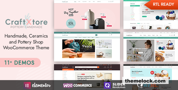 CraftXtore v1.9.4 – Handmade, Ceramics and Pottery Shop WooCommerce Theme