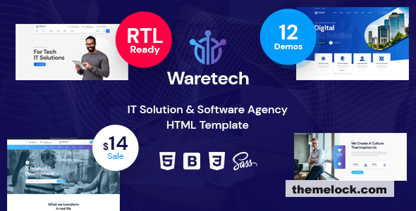 Waretech – IT Solutions & Technology HTML5 Template