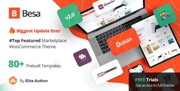 Besa v2.3.23 – Elementor Marketplace WooCommerce Theme