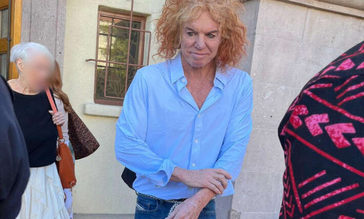 Carrot Top spotted at church weeks after attempting suicide