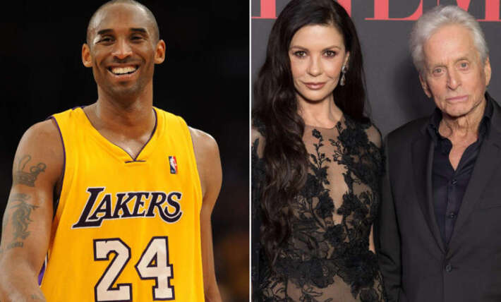 Michael Douglas claims Kobe Bryant would stop by wife Catherine Zeta-Jones’ house a lot before marrying Vanessa