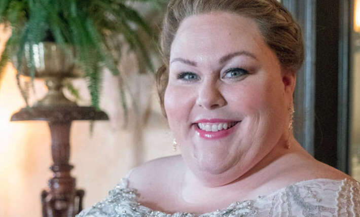 Chrissy Metz, 46, wows in slinky dress as she highlights 60lbs weight loss on red carpet
