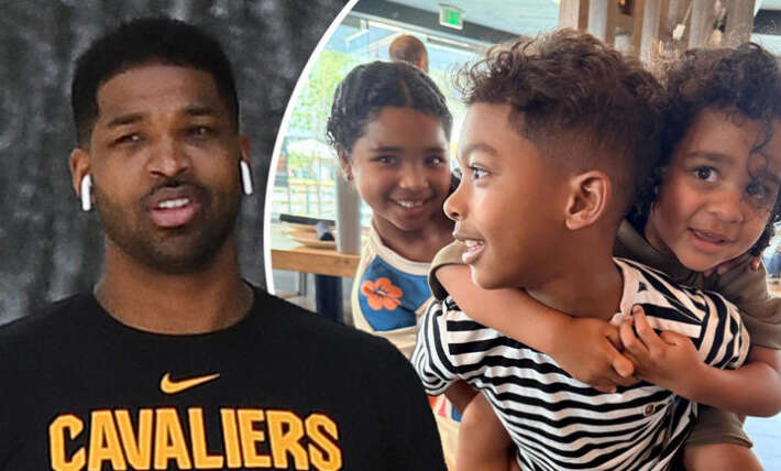 Tristan Thompson slammed by critics for sharing photos with 3 of his 4 kids, leaving out his and Maralee Nichols’ son: ‘Aren’t you forgetting one’