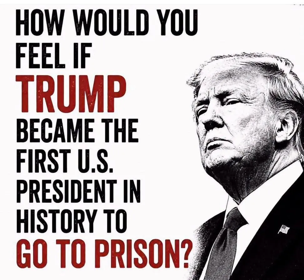 How would you feel if trump became the first U.S president in history to go to prison?