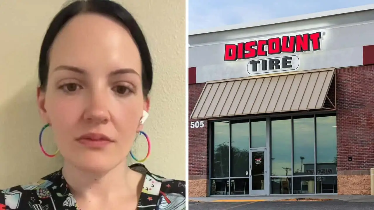 discount tire worker tells woman it s too dangerous