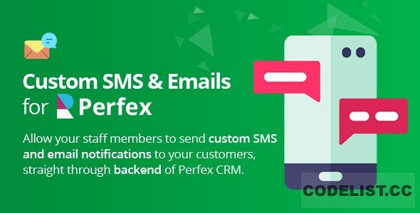 Custom SMS & Email Notifications for Perfex CRM v2.3.6