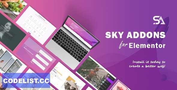Sky Addons v4.0.5 – for Elementor Page Builder WordPress Plugin