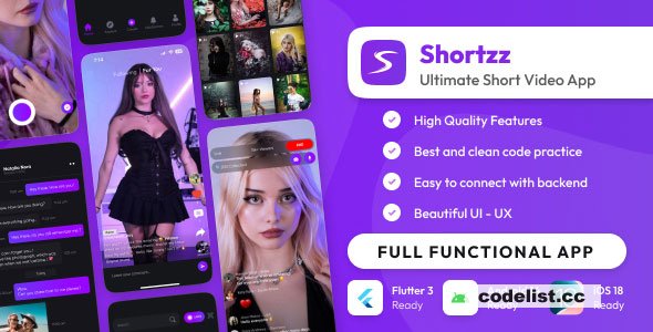 Shortzz – Tiktok Clone – Short Video App Live streaming App – 12 May 2026