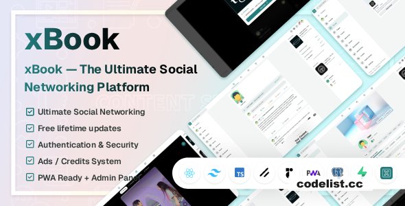 xBook v1.0 – Social Networking JS Script