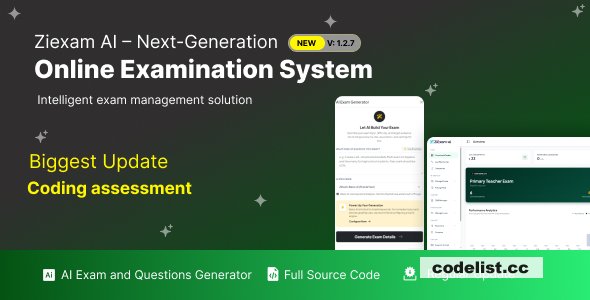 Ziexam AI v1.2.7 – Next-Generation Online Examination System SaaS Platform