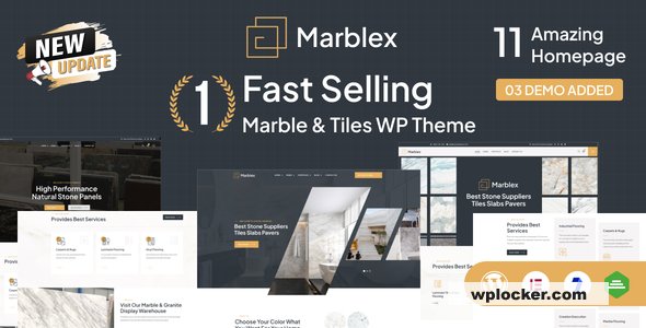 Marblex v2.3 – Marble & Tiles WordPress Theme
