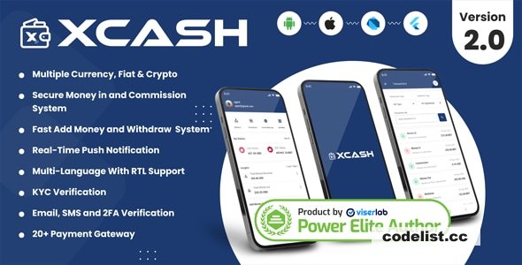 XCash v2.0 – Cross Platform Mobile Wallet Application | Agent App