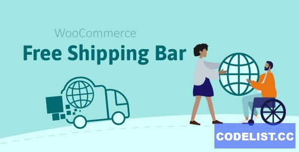 WooCommerce Free Shipping Bar v1.3.1 – Increase Average Order Value