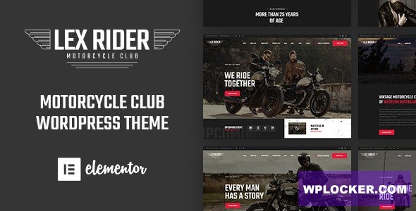 LexRider v1.6.9 – Motorcycle Club WordPress Theme