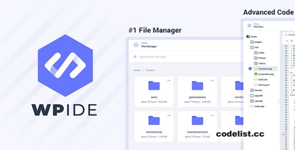 WPIDE Premium v3.5.6 – File Manager & Code Editor