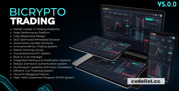 Bicrypto v6.3.9 – Crypto Trading Platform + Addons – nulled