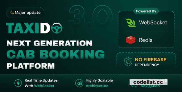 Taxido v3.0.1 – InDrive – Grab – Uber Clone