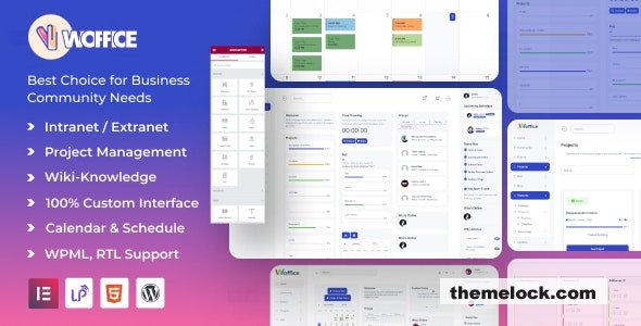 Woffice v5.4.39 – Intranet/Extranet WordPress Theme