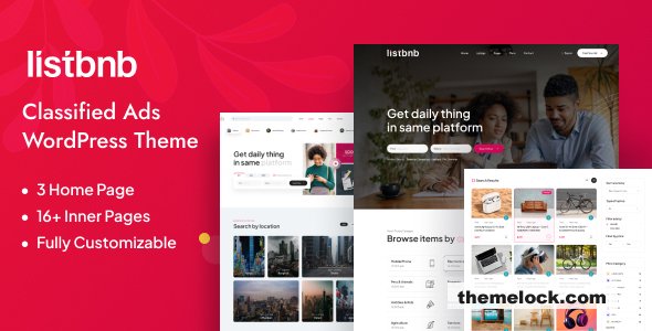 Listbnb v1.0.9 – Classified Ads WordPress Theme