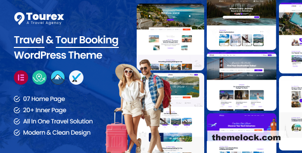Tourex v1.0.2 – Tour & Travel Booking WordPress Theme