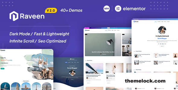 Raveen v2.0 – Personal Blog & Magazine WordPress Theme