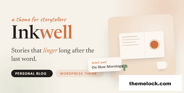 Inkwell v1.0.2 – Personal Blog WordPress Theme