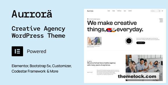 Aurrora v1.0 – Creative Agency WordPress Theme