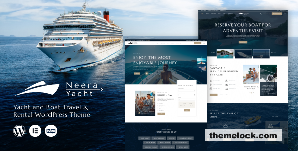 Neera v1.0.9 – Yacht, Boat Travel & Rental WordPress Theme