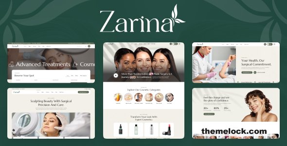 Zarina v1.0.3 – Plastic Surgery WordPress Theme