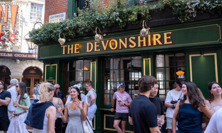 Why is there a row about vertical drinking in Westminster?