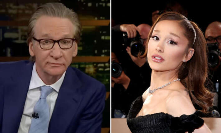 Bill Maher’s blunt joke about Ariana Grande’s weight elicits strong audience reaction