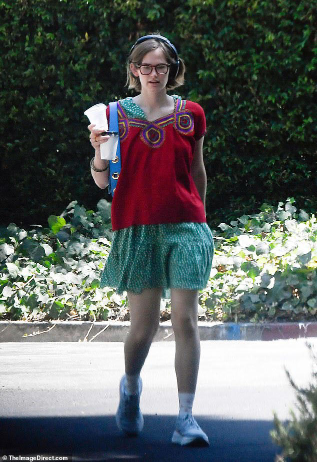 Violet Affleck, 20, enjoys being home in LA for the summer without face covering