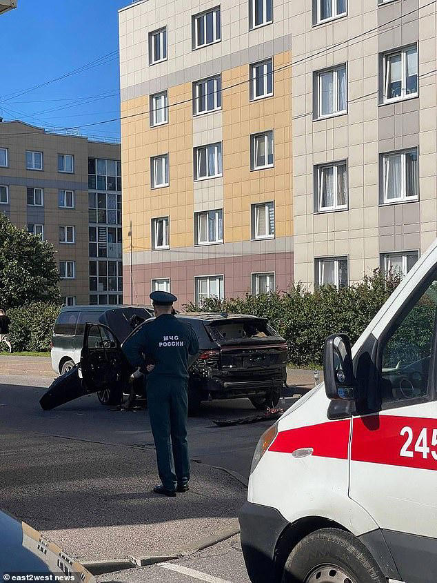 Russian commander killed and wife fights for life with legs blown off in St Petersburg car bombing