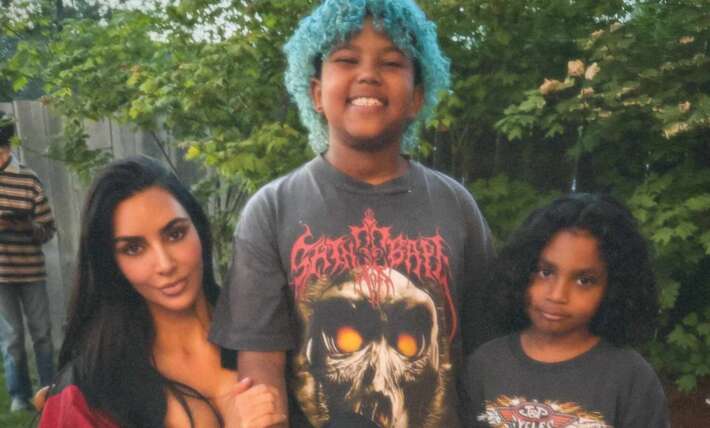 Kim Kardashian shows support for son Saint West, 10, as he makes his Instagram debut