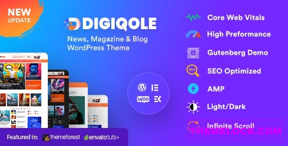 Digiqole v2.2.8 – News Magazine WordPress Theme
