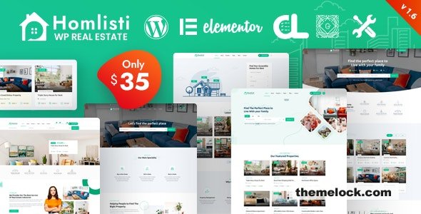 Homlisti v3.2.3 – Real Estate WordPress Theme + RTL
