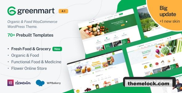 GreenMart v4.3.1 – Organic & Food WooCommerce WordPress Theme