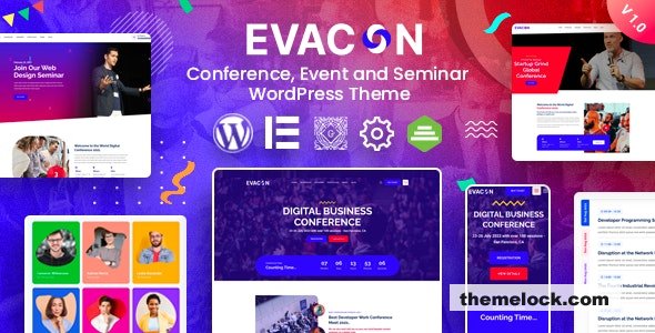 Evacon v1.1.0 – Event & Conference WordPress Theme