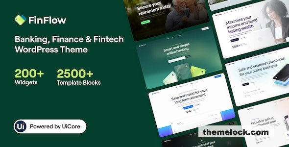 FinFlow v3.3.3 – Banking, Finance & Fintech WordPress Theme
