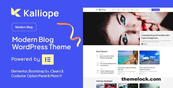Kalliope v2.9 – Modern Blog WordPress Theme
