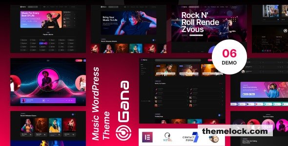 Gana v1.0.4 – Music and Event WordPress Theme