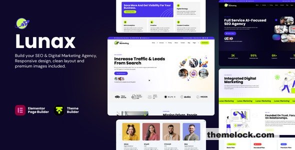 Lunax v7.0 – Digital Marketing Agency & SEO WordPress Theme
