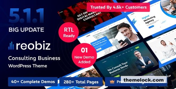 Reobiz v7.0.4 – Consulting Business WordPress Theme