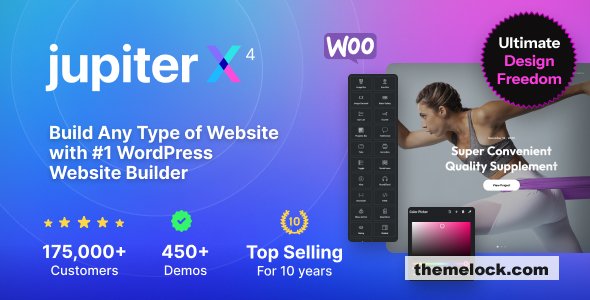 JupiterX v4.50.0 – Website Builder For WordPress & WooCommerce
