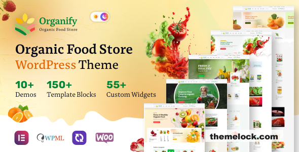 Organify v1.0.1 – Organic Food Products WordPress Theme