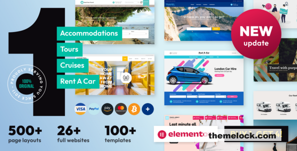 Book Your Travel v8.19.65 – Online Booking WordPress Theme