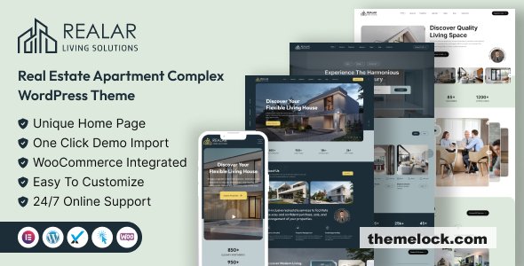Realar v2.2.0 – Real Estate WordPress Theme