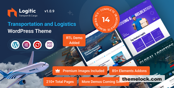 Logitic v1.2.4 – Transportation & Logistics WordPress Theme